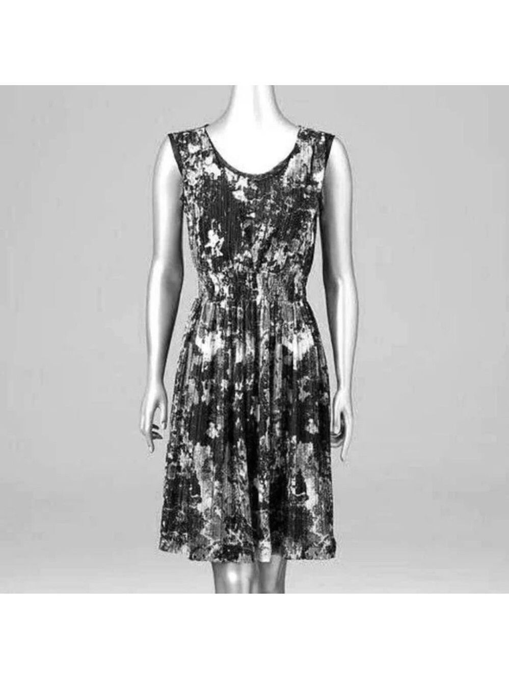 Simply Vera Vera Wang Black and White Floral Dress